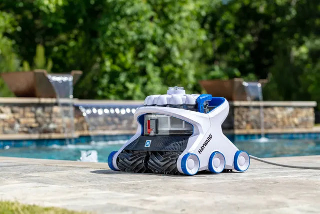 Inground Pool Cleaner | Above Ground Pool Cleaner | Hayward Robotic Pool Cleaner | Hayward Aquavac 600 Robotic Pool Cleaner With Caddy - RCH601CUY