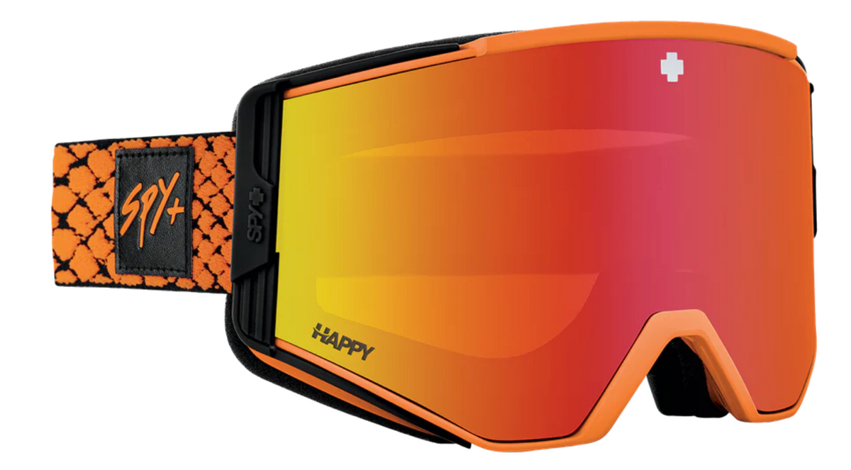 SPY Optics Ace - Viper Orange with Happy Low Light Grey Green with Red Spectra Mirror