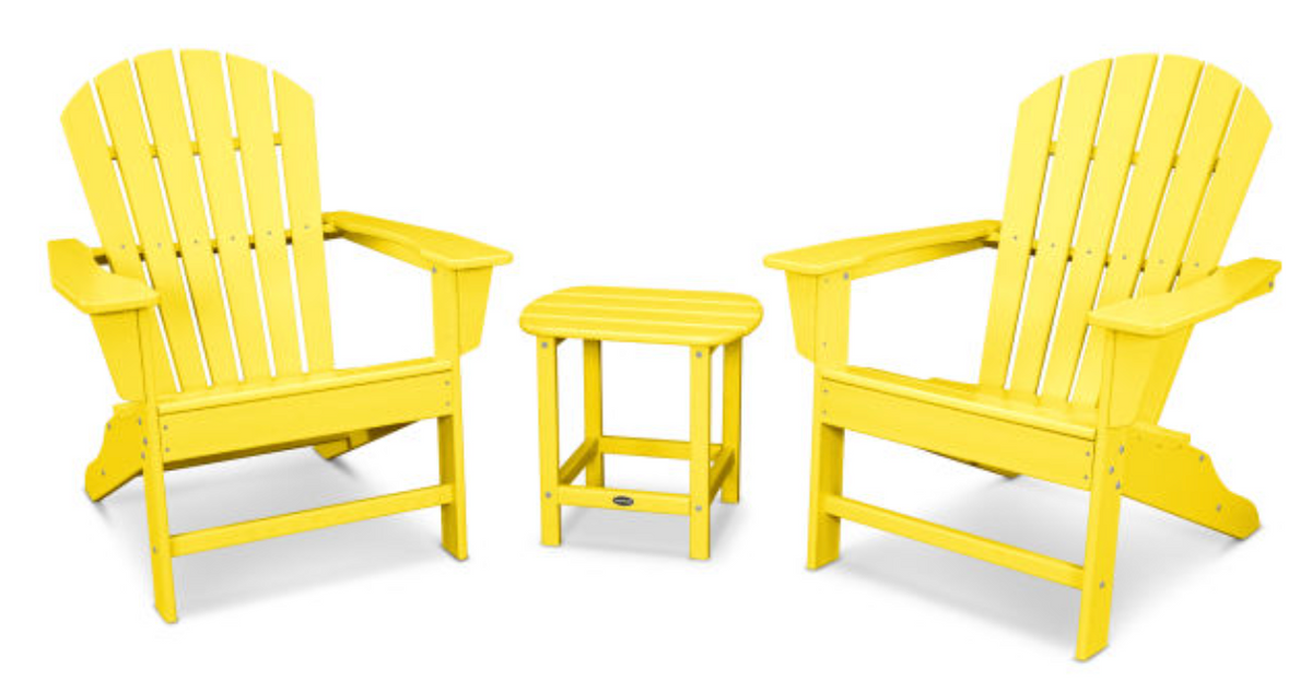 POLYWOOD® South Beach Adirondack 3-Piece Set