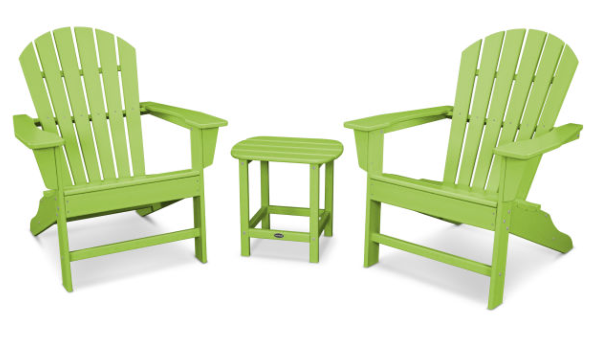 POLYWOOD® South Beach Adirondack 3-Piece Set