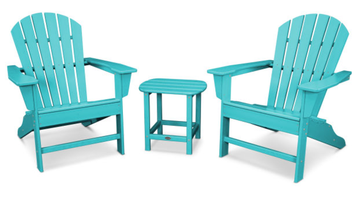 POLYWOOD® South Beach Adirondack 3-Piece Set