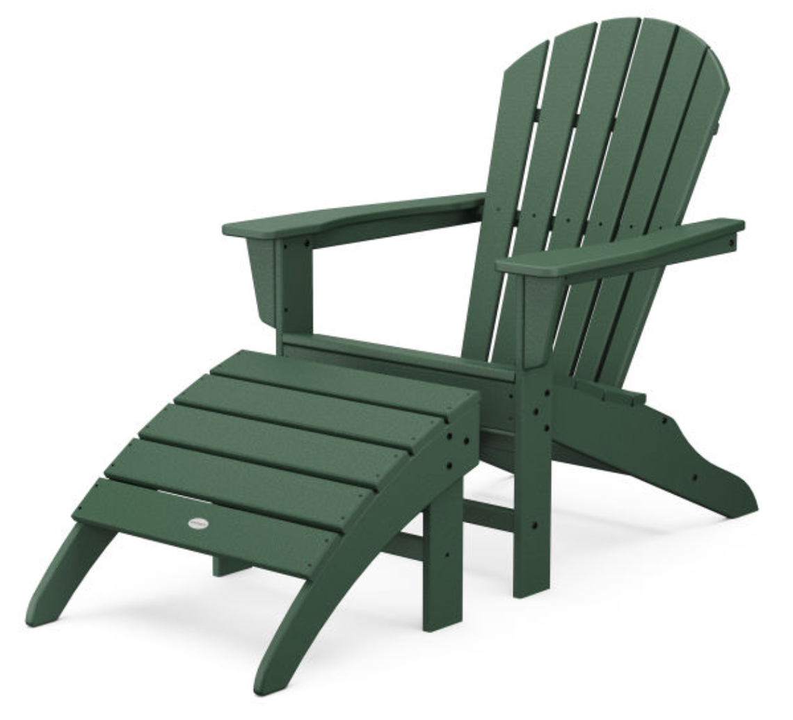 POLYWOOD® South Beach Adirondack 2-Piece Set