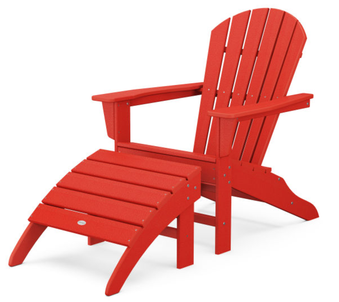 POLYWOOD® South Beach Adirondack 2-Piece Set