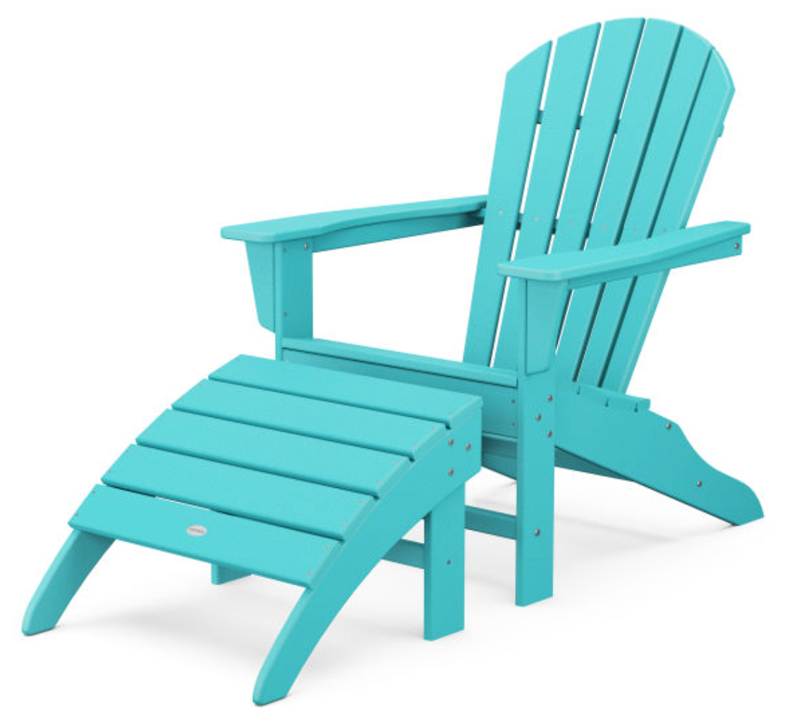 POLYWOOD® South Beach Adirondack 2-Piece Set