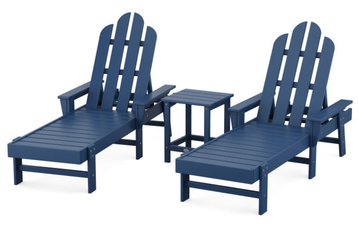 POLYWOOD® Long Island Chaise 3-Piece Set