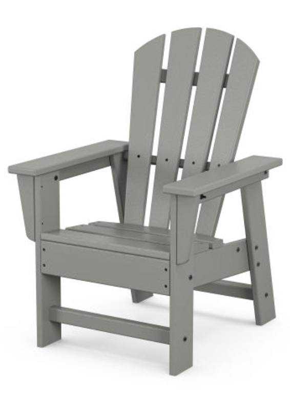 POLYWOOD Kids Adirondack Chair - Grey