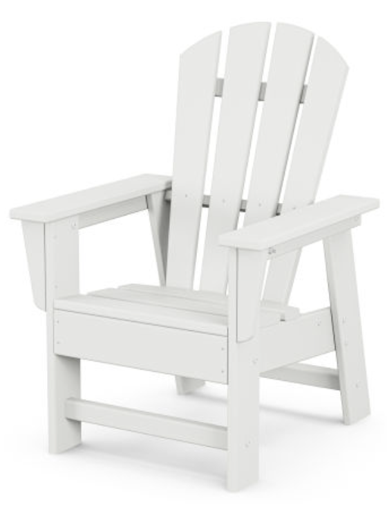 POLYWOOD Kids Adirondack Chair - White