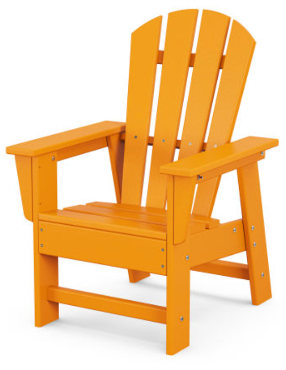 POLYWOOD Kids Adirondack Chair - Tangerine