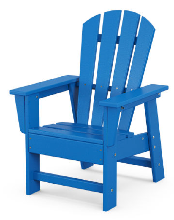 POLYWOOD Kids Adirondack Chair -  Pacific Blue