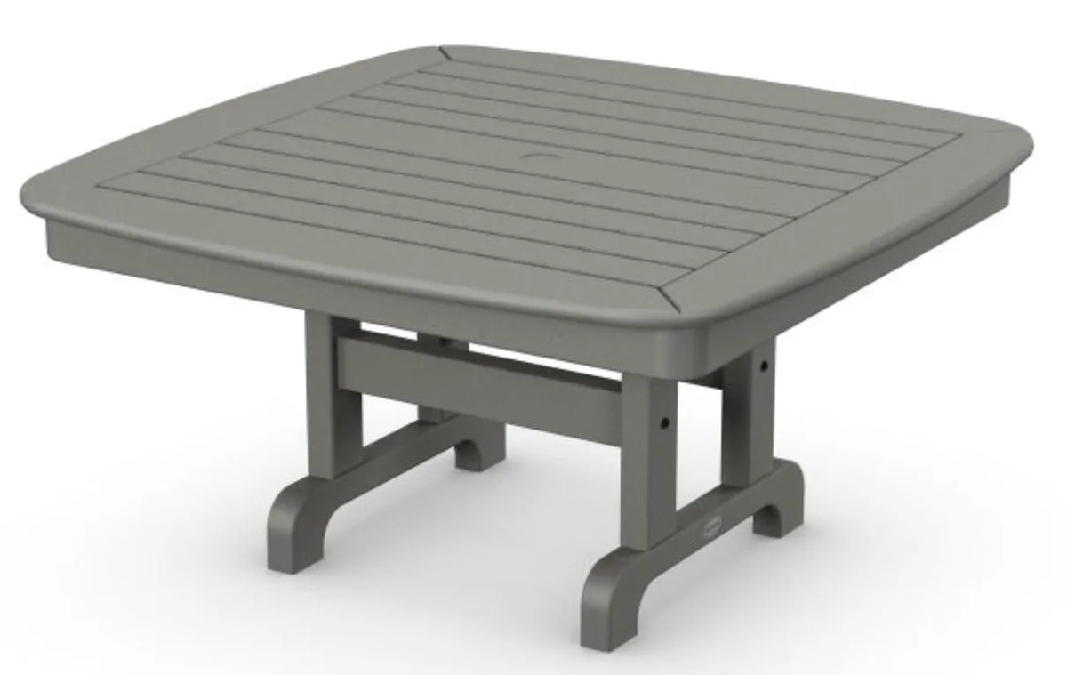 Polywood Polywood Table Slate Grey POLYWOOD® Nautical 37&quot; Conversation Table