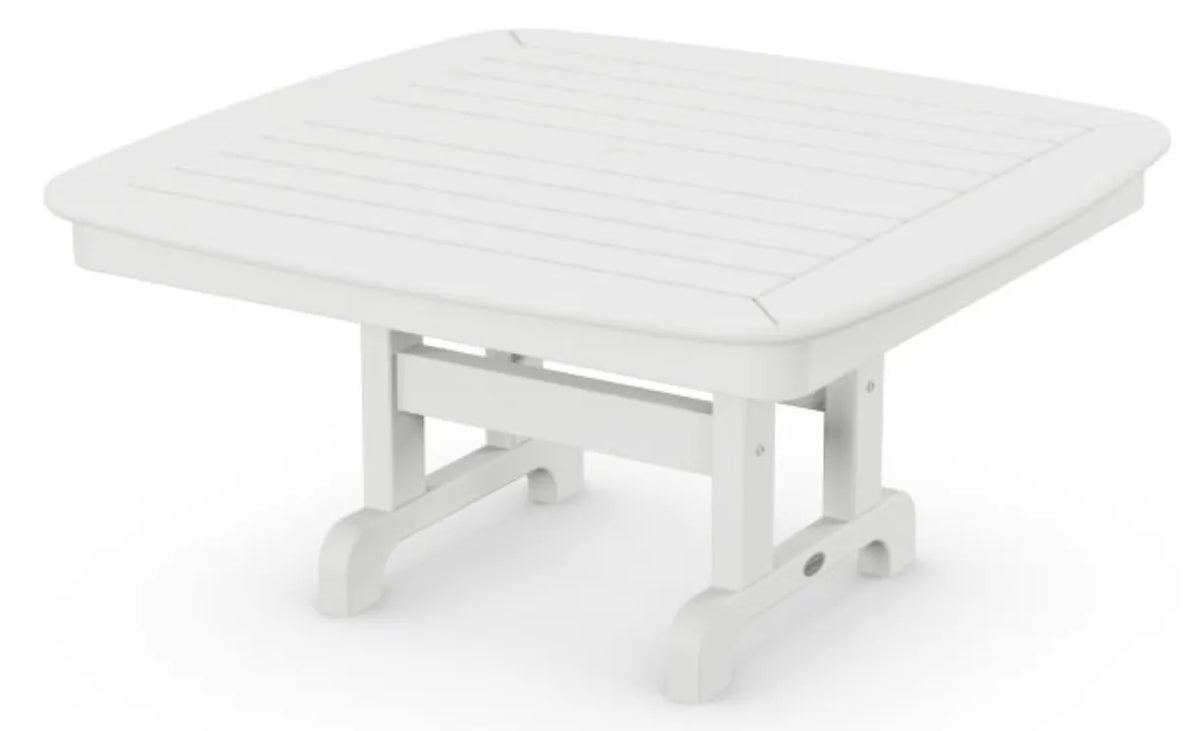 Polywood Polywood Table White POLYWOOD® Nautical 37&quot; Conversation Table